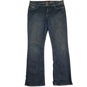 Jordache Jeans Womens 14 Blue Embroidered‎ Bootcut Horse Pocket 80s VTG